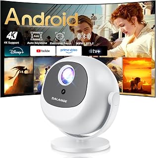 Compare Salange P360 Smart Home Projector, Native 1080P 4K Support,with Android 14 at KSA Price