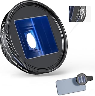 Compare NEEWER Anamorphic Blue Lens 1.55x Compatible with iPhone Android Samsung, Phone Camera Accessories with 17mm Threaded Lens Clip and 58mm Filter Adapter Ring, Screen Effect at KSA Price