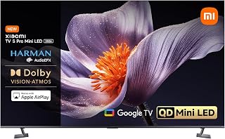 Compare Xiaomi TV S Pro Mini LED 65 2026, Smart TV, 4K QDMini LED 144Hz Google TV, Dolby Vision, Dolby Atmos, HDR 10+, DTSX, Harman AudioEFX, Google Assistant, Airplay 2, Lowreflection display at KSA Price