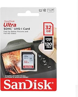 Compare Sandisk Ultra SDHC 32GB 80MBS C10 Flash Memory Card SDSDUNC032GAN6IN at KSA Price