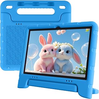 Compare EDDBNi Kids Tablet Android 15 Tablet 10 inch Kids Tablets with Case Quad Core 64GB Dual Camera Parental Controls 2.4G WiFi Educational Tablets at KSA Price
