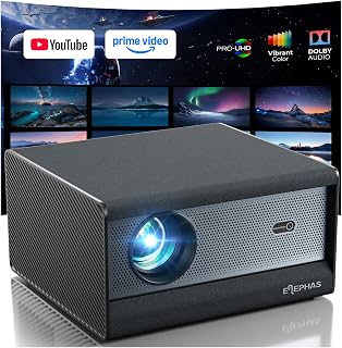 ELEPHAS Smart 4K Projector with WiFi and Bluetooth…