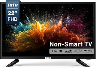 TuTu 22-inch LED TV, 1080P FHD Flat-Screen…