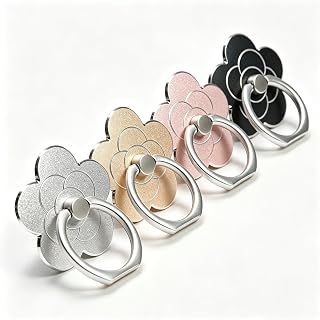 Compare 4Pcs Cell Phone FlowerShaped Holder  Metal Ring Phone Kickstand at KSA Price