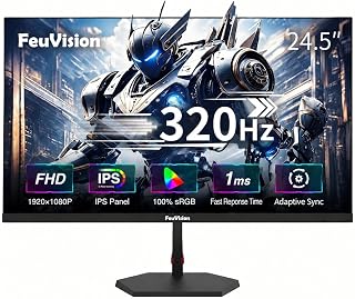 Compare FeuVision 24.5 Inch Gmaing Monitor 320Hz 300Hz, FHD 1080p Monitor, IPS, 1ms at KSA Price