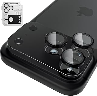 Compare imluckies For 18 Pro Max Camera Protection, Premium CNC Machined Aluminium Camera Protection, Metal ScratchResistant Lens Protection, 1:1 Fit & Invisible, Black at KSA Price