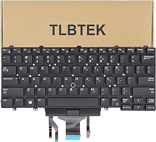 Compare TLBTEK Backlight Keyboard Replacement with Pointer Compatible with Dell Education E5450 E5470 E5480 E7450 P40G E7470 E7480,Latitude 14 5480 5488 5490 5491 7480 7490 Series Laptop at KSA Price