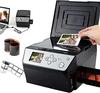 Compare USB Multifunction Scanner Movie, Slides and Photos Converts 135mm and 110mm movies, 35mm slides, and photos, documents and business cards to 22 HD digital Jpg files at KSA Price