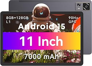 Compare Tablet 11'' Android 15 Tablet 128GB ROM+ 8GB RAM+1TB Expand Snapdragon 685 Tablet PC CHUWI AuPad 2K Display Quad Speaker 13MP5MP Cameras, Widevine L1,7000mAh, 4G LTE5G WiFiBT 5.0GPS, with Case at KSA Price
