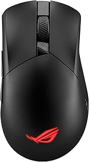 Compare ASUS ROG Gladius III Wireless AimPoint Gaming Mouse, Connectivity 2.4GHz RF, Bluetooth, Wired, 36000 DPI Sensor, 6 programmable Buttons, ROG SpeedNova, Replaceable switches, Paracord Cable, Black at KSA Price