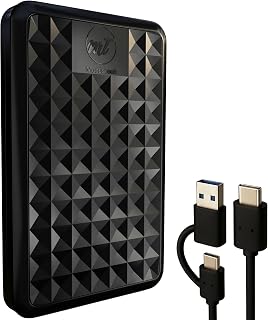 Compare ModusTech Facet External Hard Drive Portable USBCUSB 3.1 Plug & Play Ultra Slim HDD Hard Drive for Backup, Gaming, PC, Mac, Laptop, PS4, Xbox, Smart TV Black, 1.0TB at KSA Price