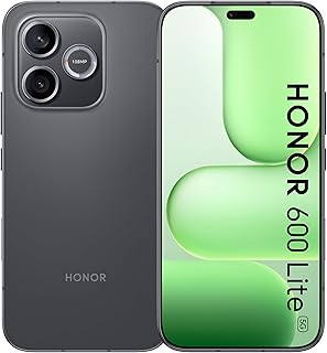 Compare HONOR 600 Lite 5G Smartphone, 8GB RAM + 256GB Storage, 3180mAh Durable Battery, 6.6” 120Hz AMOLED Display, 108MP AI Camera with Camera Button, Metal Frame, IP66 Water Resistant, Velvet Black at KSA Price