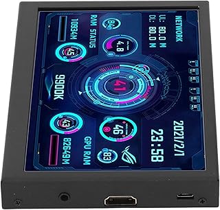 Compare Computer Monitor 7in TFT Secondary Display 800:1 Contrast Ratio High Resolution Stepless Brightness Adjustment Home Use at KSA Price