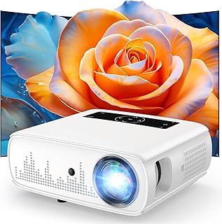 Compare GROVIEW Projector, 15000lux 490ANSI Native 1080P WiFi Bluetooth Projector, 300'' Video Projector, Supports 4K & Zoom, 5G Sync, Compatible with HDMI USBAVSmartphonePadLaptopDVDTV Stick PS5 at KSA Price