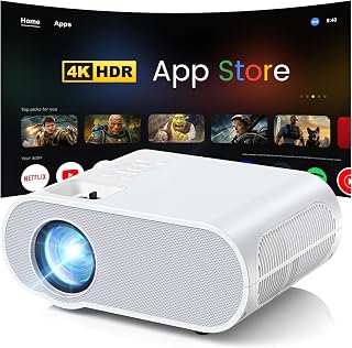 Compare HOMPOW 4K Projector with WiFi and Bluetooth, 1500 ANSI Google TV Projector at KSA Price