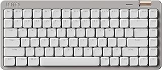 Compare Flow Lite 84 Keys Low Profile Mechanical Keyboard, 75% Swappable Rechargeable Wireless Keyboard with 2.4G Receiver, Bluetooth and Wired Connection for Windows, MacSpector Linear Switches Marble at KSA Price
