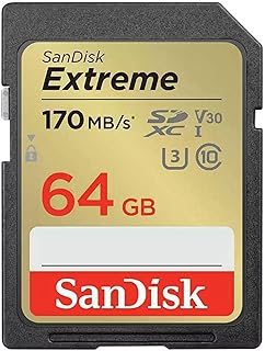 Compare SanDisk Extreme 64GB SDXC Memory Card up to 150MBs, UHSI, Class 10, U3, V30 at KSA Price