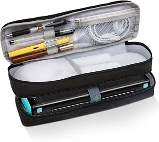 Compare Portable Thermal Printer Case, DoubleLayer Travel Bag for Phomemo M08F Brother PocketJet HPRT MT800, WaterResistant Oxford Carry Box for A4 Paper and Accessories Black at KSA Price