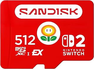 Compare SANDISK 512GB microSD Express Card for Nintendo Switch 2  Speeds up to 880 MBs, Read up to 650MBs, Full HD  SDSQXFN512GGR6ZN at KSA Price