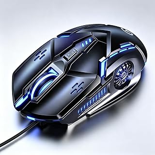 1Pcs Wired Gaming Mouse with 6 Buttons, 4 Adjustable…