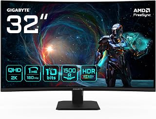 GIGABYTE GS32QCA 31.5" QHD Curved Gaming Monitor