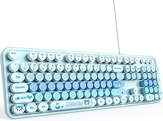 MOFII Wired Keyboard for Windows, Full-Size Typewriter-Style…