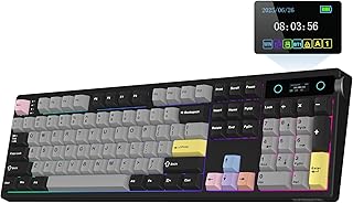 Compare EPOMAKER TH108 PRO Full Size Mechanical Keyboard with Screen & Knob at KSA Price