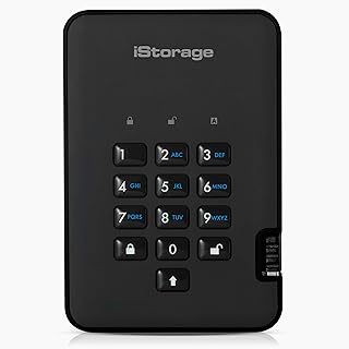 Compare iStorage diskAshur2 HDD 4TB Black  Secure portable hard drive  Password protected, dust and water resistant, portable, military grade hardware encryption USB 3.1 ISDA22564000B at KSA Price