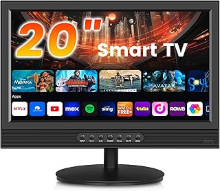 Compare 20inch Smart TV,Full HD 1080p LED Flat Screen with ATSC TV,with Builtin HDMI USB Suitable for Kitchen Kid's Room Basement or RV Camper at KSA Price