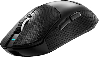 Compare ATTACK SHARK X8 SE Mouse with Grip Tape for Large Hand, 55g SUPERLIGHT, PixArt PAW3311 Gaming Sensor, BT2.4G WirelessWired, Adjustable DPI up to 25000, 500mAh Battery Black at KSA Price