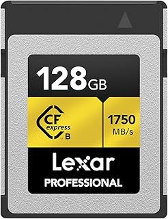 Lexar Professional GOLD Series 128GB CFexpress Card,…