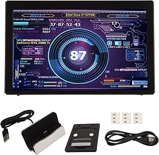 Computer Temp Monitor, 5 inch IPS USB Mini…