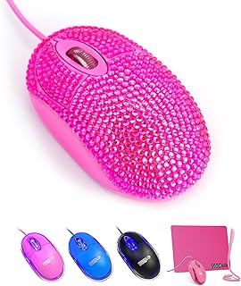 SOON GO Pink Mouse for Laptop Computer Mice…