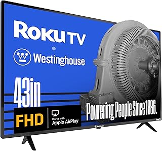 Compare Westinghouse Roku TV  43 Inch Smart Television, 1080P LED Full HD with WiFi Connectivity and Mobile App, Flat Screen Compatible with Apple Home Kit, Alexa and Google Assistant at KSA Price