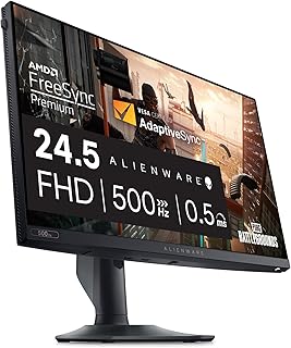 Compare Alienware AW2524HF Gaming Monitor  24.5inch 1920x1080 500Hz Overclock 0.5ms Display, HeightTiltSwivelPivot Adjustability, 3yr Advanced Exchange  Black at KSA Price