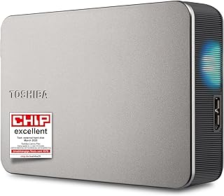 Compare Toshiba Canvio Flex 4TB – Portable 2.5’’ External Hard Drive HDD for Mac, Windows PC, Smartphone and Tablet Use, Compatible with Most USBC and USBA Devices, Warm Silver HDTX240ESCCA at KSA Price
