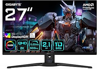 Compare GIGABYTE MONITOR 27" OLED FLAT AORUS FO27Q5P OLED0.03MS500HZQHD at KSA Price