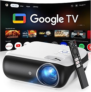 HAPPRUN Projector, Google TV Projector with WiFi…