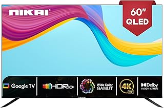 Nikai Pro 60 Inch QLED 4K Smart Google TV,…