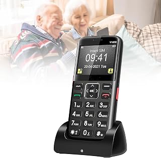 Compare Basic Mobile Phones for the Elderly and Kids, Unlocked Dumb Phones, Cell Phones Without Internet  with Big Buttons, MP3, MP4, Camera, Flashlight, SOS,Black at KSA Price