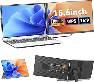 Laptop Screen Extender, Upgraded 15.6” Portable Monitor,…
