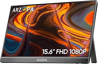 ARZOPA Portable Monitor 15.6'' FHD 1080P…