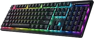 Compare Razer DeathStalker V2 Pro Wireless Gaming Keyboard: Low Profile Optical Switches Clicky Purple  HyperSpeed Wireless & Bluetooth  Chroma RGB  Up to 200 Hr Battery  Snap Tap at KSA Price