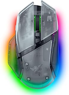 Compare Razer Basilisk V3 Pro 35K Wireless Gaming Mouse: HyperScroll Tilt Wheel  35K DPI Optical Sensor Gen 213 Customizable Controls  RGB  Optical Switches Gen 3  Up to 140 Hr Battery  Phantom White at KSA Price