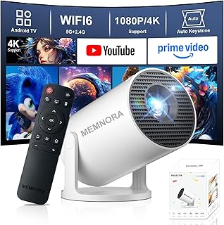 2026 Upgraded Mini Projector with WiFi and Bluetooth,…