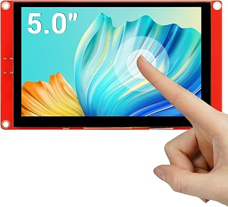 Compare ELECROW ESP32 Display, 5.0 Inch HMI Display, 800 x 480 RGB TFT Touchscreen Monitor, Compatible with AR DuinoLVGL at KSA Price