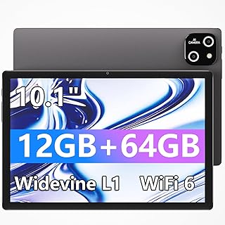 Compare Tablet, 10.1 inch Android Tablet, Octacore Processor, 12GB RAM 64GB ROM Up to 1TB, 1280x800 HD IPS Touchscreen, 2 Years Protection, WiFi 6 BT 5.4, 6000mAh, Dual Camera, Widevine L1 at KSA Price