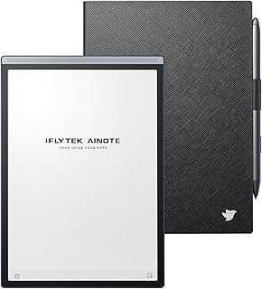 Compare iFLYTEK AINOTE Air 2 Bundle with Black Folio Case, 8.2inch AI Paper Tablet Writing Tablet, Digital Notebook with Pen, VoicetoText Transcription, MultiLanguages Chatgpt Support at KSA Price