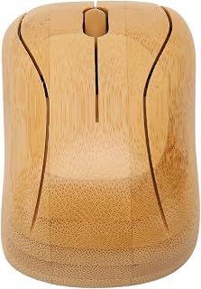 Compare GOWENIC Wireless Mouse, Creative Bamboo Wooden 2.4G Cordless Mouse Low Noise Computer Mouse with USB Receiver for Notebook, PC, Laptop, Computer, Support OTG Function at KSA Price