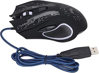 Compare Computer Mouse Multicolor Illumination Wired Mouse 6 Programmable Buttons 3000 DPI Home Internet Cafe Office at KSA Price